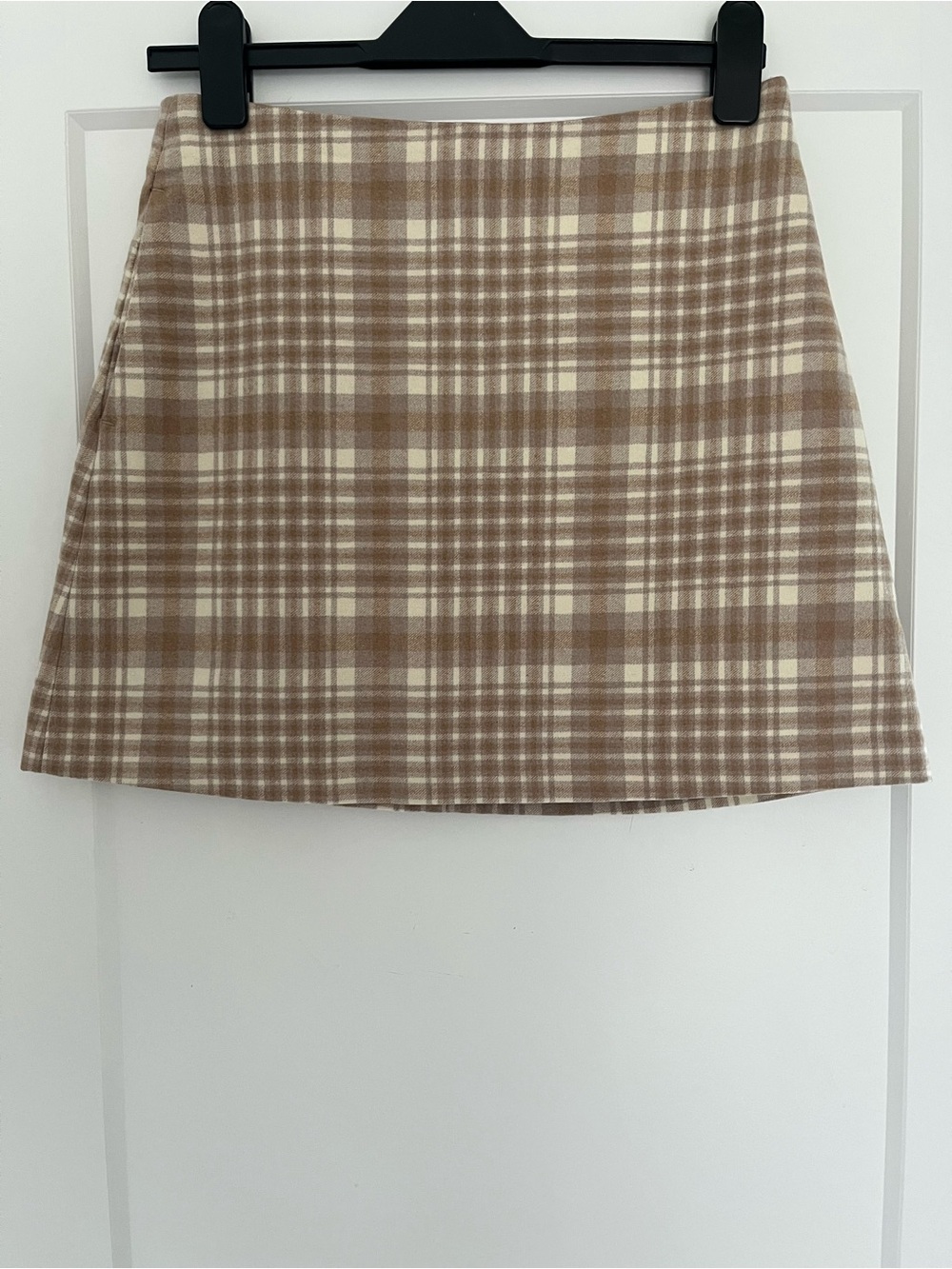 Aritzia Wilfred Renee Plaid Mini Skirt Wool Cahsmeer blend